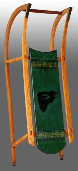 Appraisal: Wooden Child's Sled Description By Paris Mfg Co in Maine