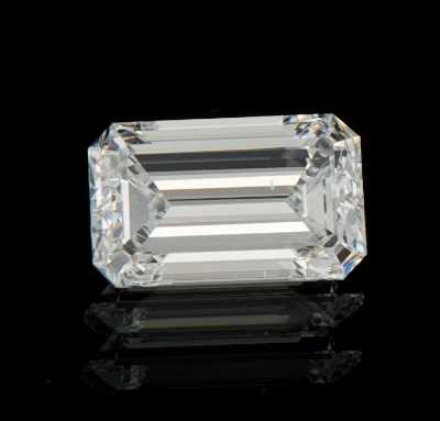 Appraisal: An Unmounted ct Emerald Cut Cut Diamond D VVS GIA