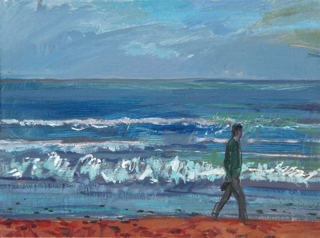 Appraisal: WILLIAM BOWYER British b Evening walk on the beach oils