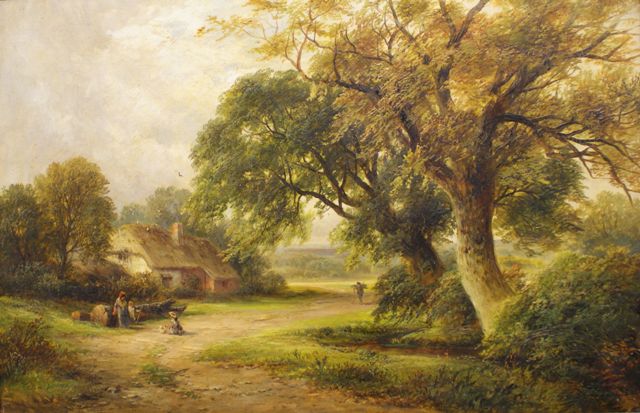 Appraisal: After George Turner British - A Derbyshire Lane oil on