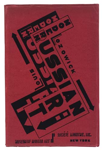 Appraisal: TEXT AND COVER BY LOZOWICK RUSSIAN AVANT-GARDE Lozowick Louis Modern