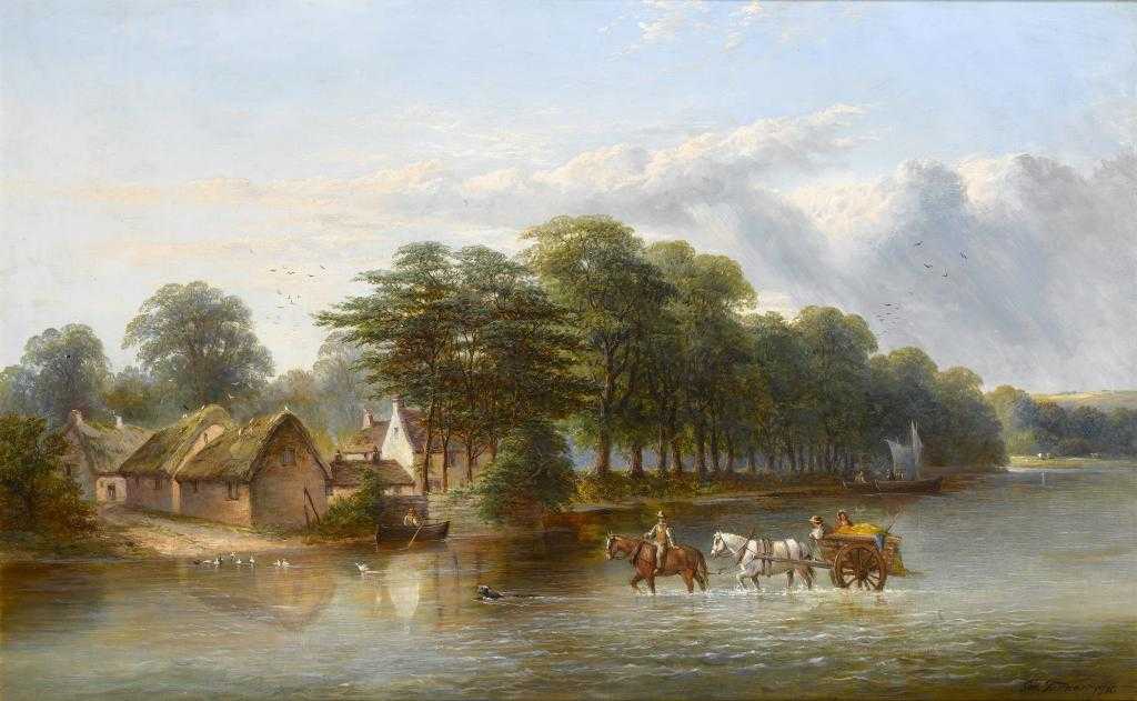 Appraisal: GEORGE TURNER - THE FORD AT WILFORD NOTTINGHAM signed and