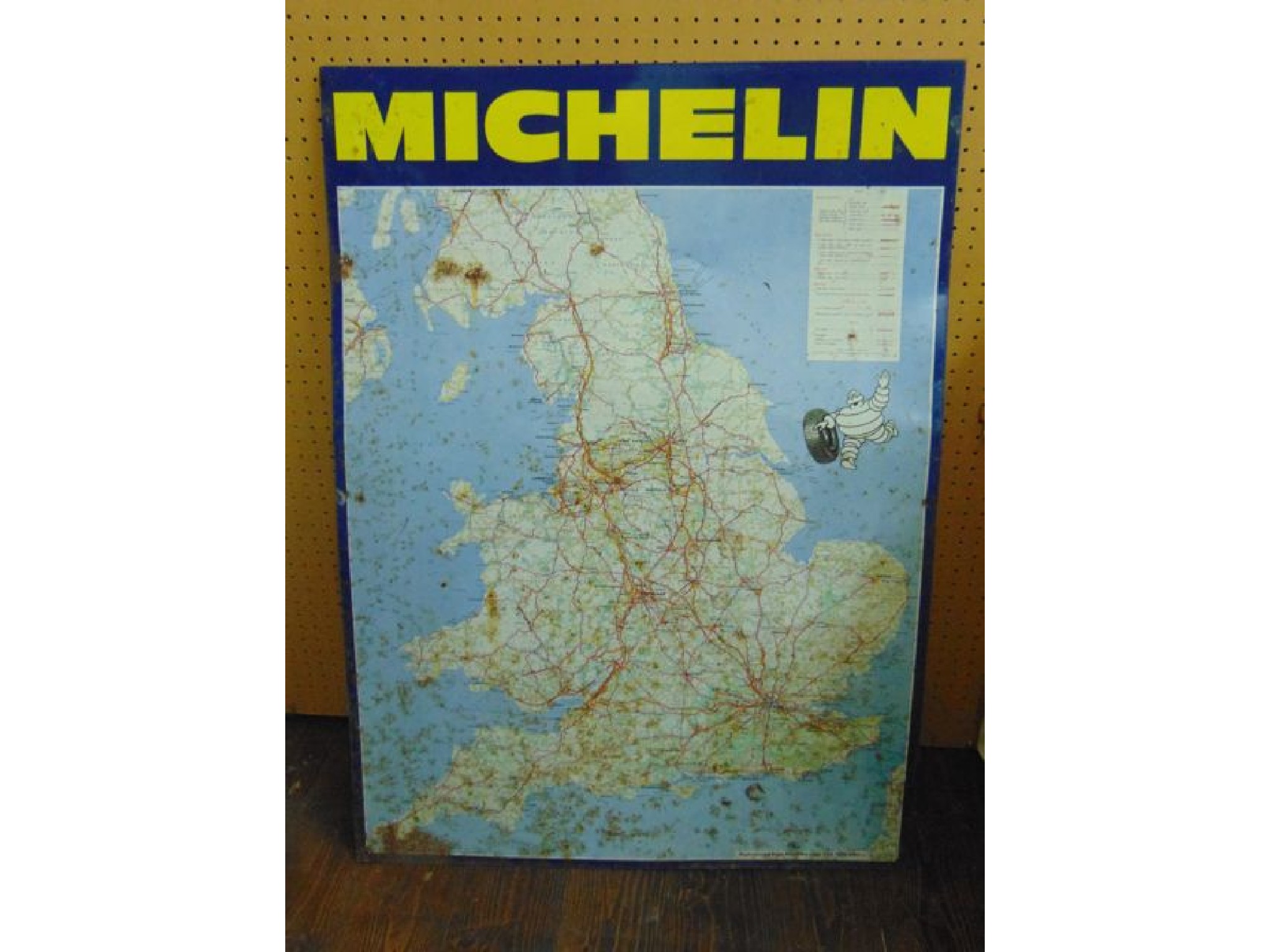 Appraisal: A printed tin Michelin road map of the British Isles