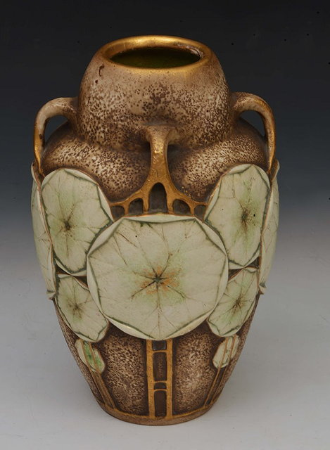 Appraisal: A ROYAL VIENNA AMPHORA VASE decorated with four loop handles