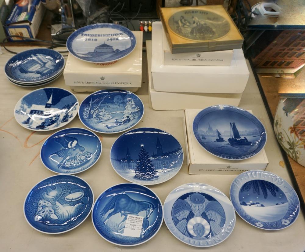 Appraisal: Twenty Royal Copenhagen Bing Grondahl and Other Annual Plates