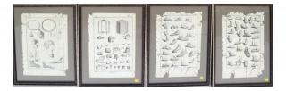 Appraisal: Set of Four Framed Engravings Set of four framed engravings