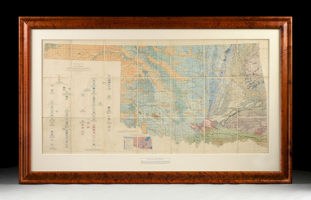 Appraisal: A VINTAGE MAP Geologic Map of Oklahoma A VINTAGE MAP