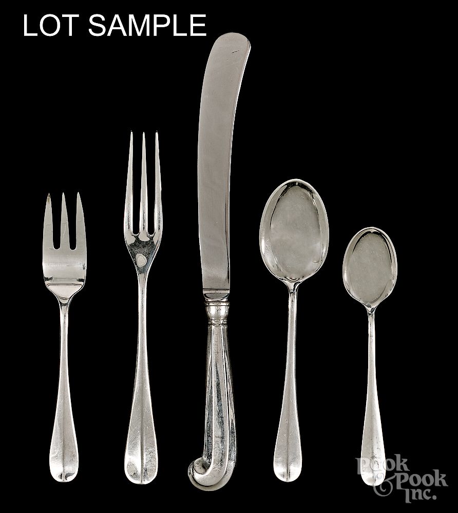 Appraisal: Stieff Colonial Williamsburg silver flatware Exclusive on Bidsquare Stieff Colonial