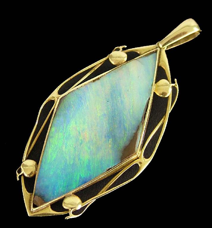 Appraisal: Arts and Crafts ct opal pendant possibly Liberty Co