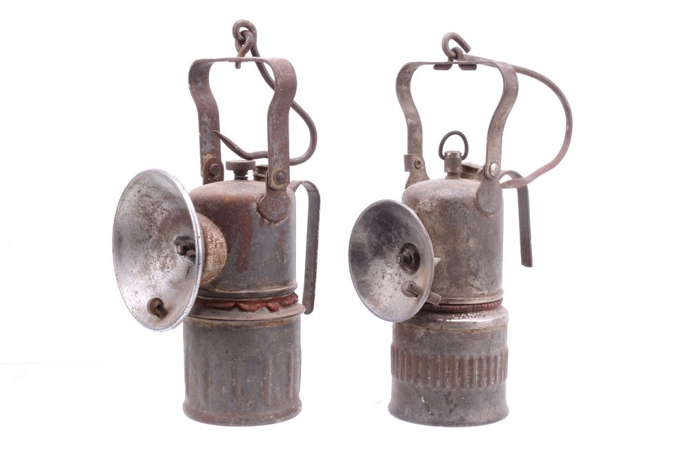 Appraisal: Lamp Dewar Carbide Miners Lamps c Early s For your