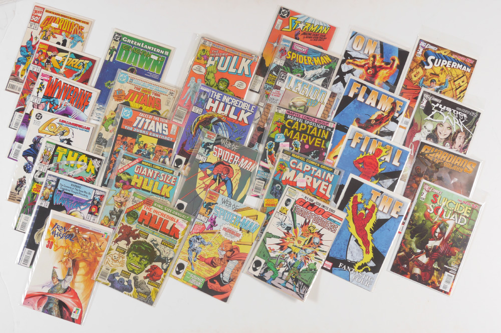 Appraisal: BOXES OF ASSORTED VINTAGE COMIC BOOKS Highlights of boxes to