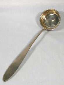 Appraisal: A German silver soup ladle dated approx cm long weight