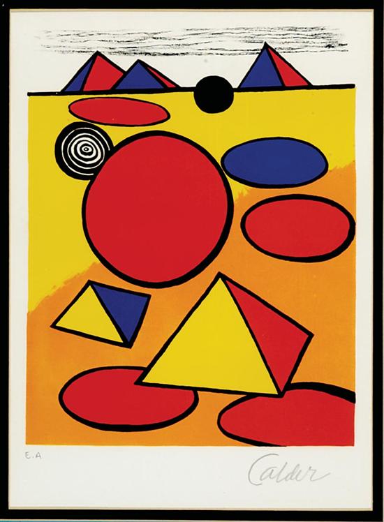 Appraisal: Alexander Calder Connecticut - A SAN LAZZARO circa color lithograph