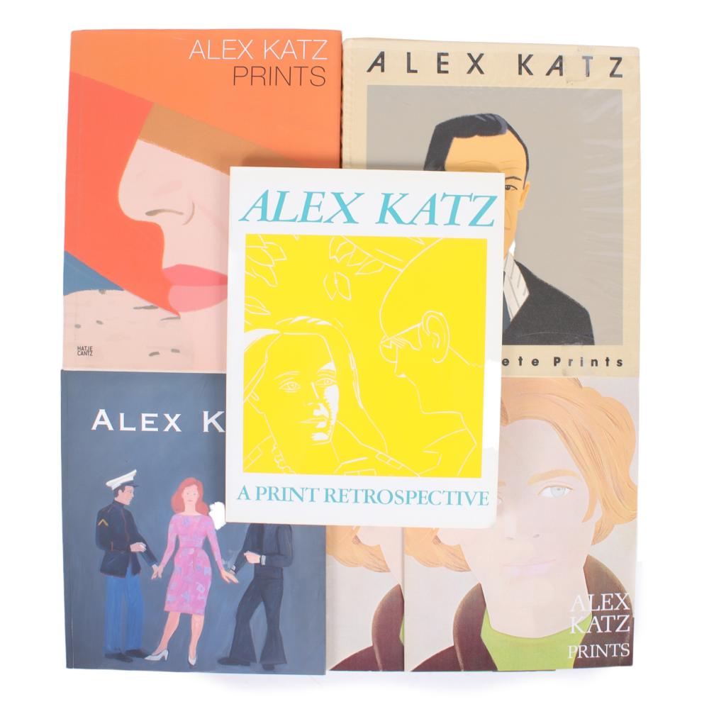 Appraisal: ALEX KATZ SIX ARTIST MONOGRAPH PRINT RETROSPECTIVE BOOKS AND EXHIBITION