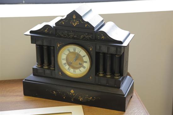 Appraisal: MANTEL CLOCK Possibly Ansonia Eight day time strike with porcelain