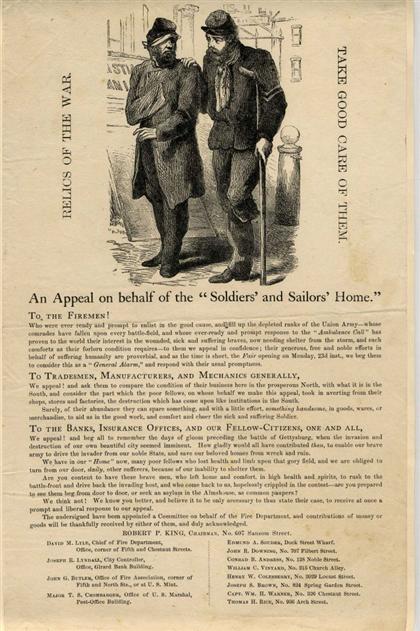 Appraisal: piece American Civil War Printed Broadside with Wood-Engraved Vignette Relics