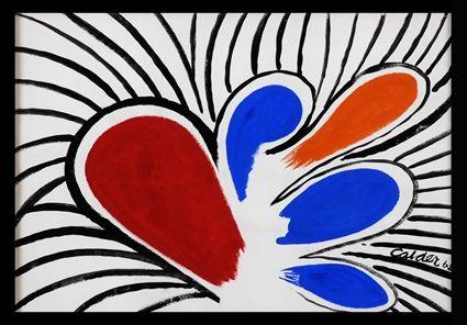 Appraisal: ALEXANDER CALDER - UNTITLED Gouache on paper x in image