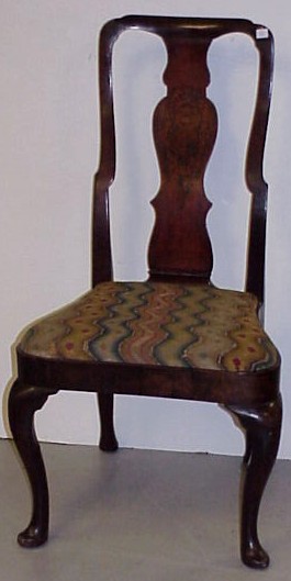 Appraisal: Side chair Continental late th C with alterations and repairs