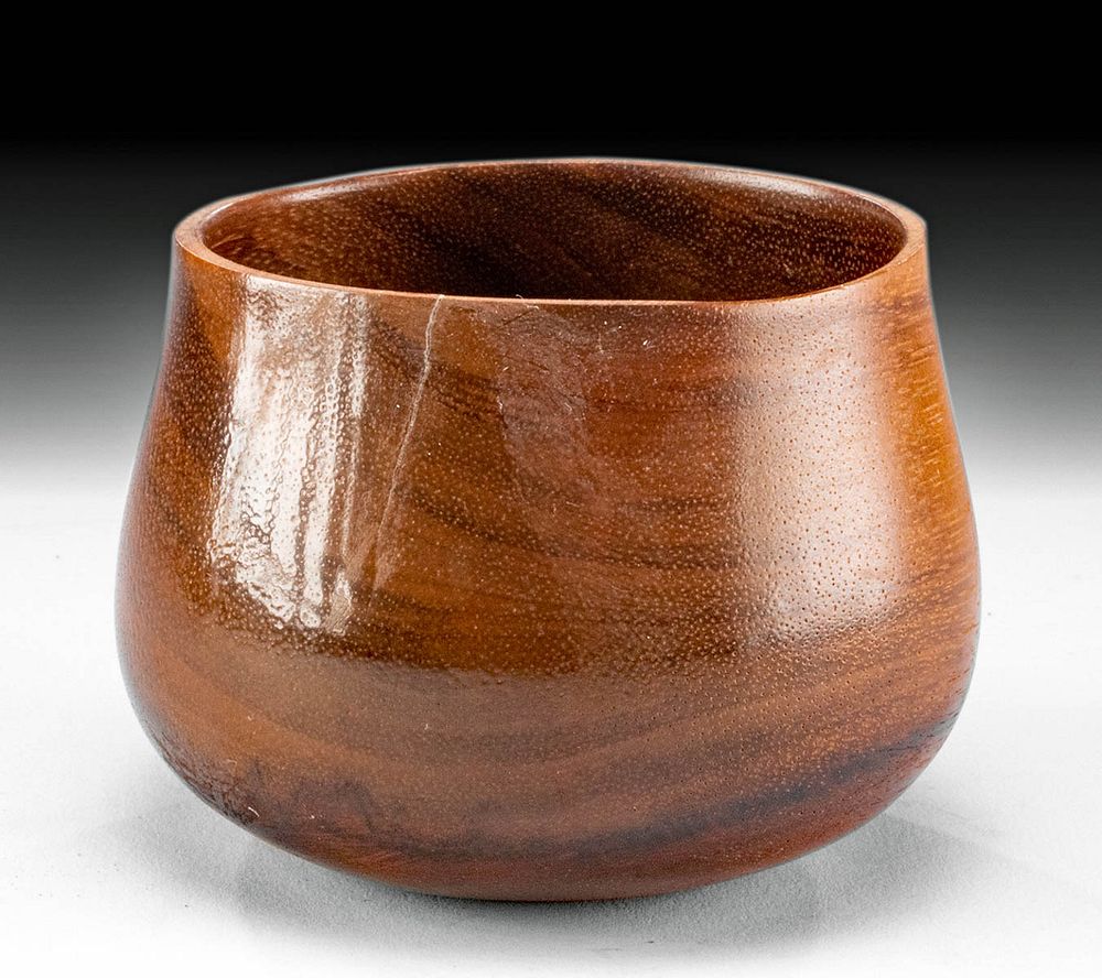 Appraisal: Lovely th C Hawaiian Koa Wood Cup First Time At