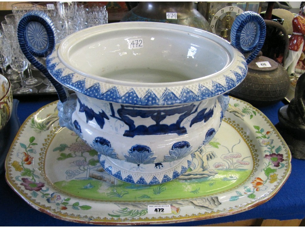 Appraisal: Lot comprising Davenport ashet and Victorian tureen