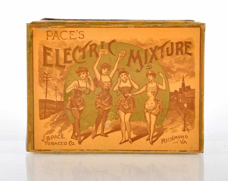 Appraisal: Electric Mixture Square Corner Tin Description Beautiful Somers Bros tin