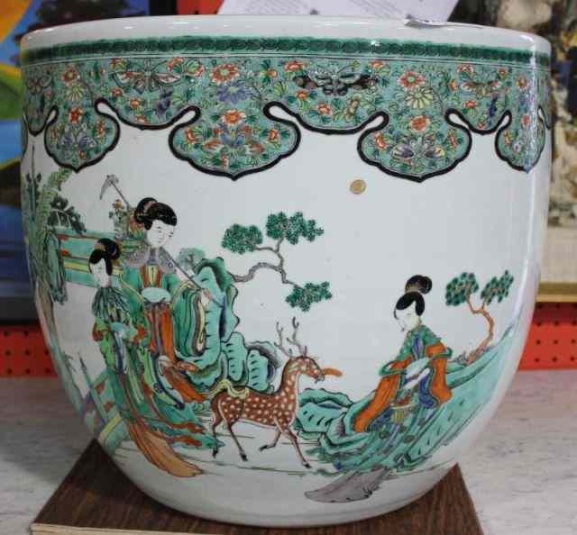 Appraisal: Chinese Porcelain Fish Bowl From an Old Brookville L I