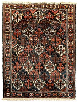 Appraisal: Baktiari rug diagonal rows of repeating tree or flower designs