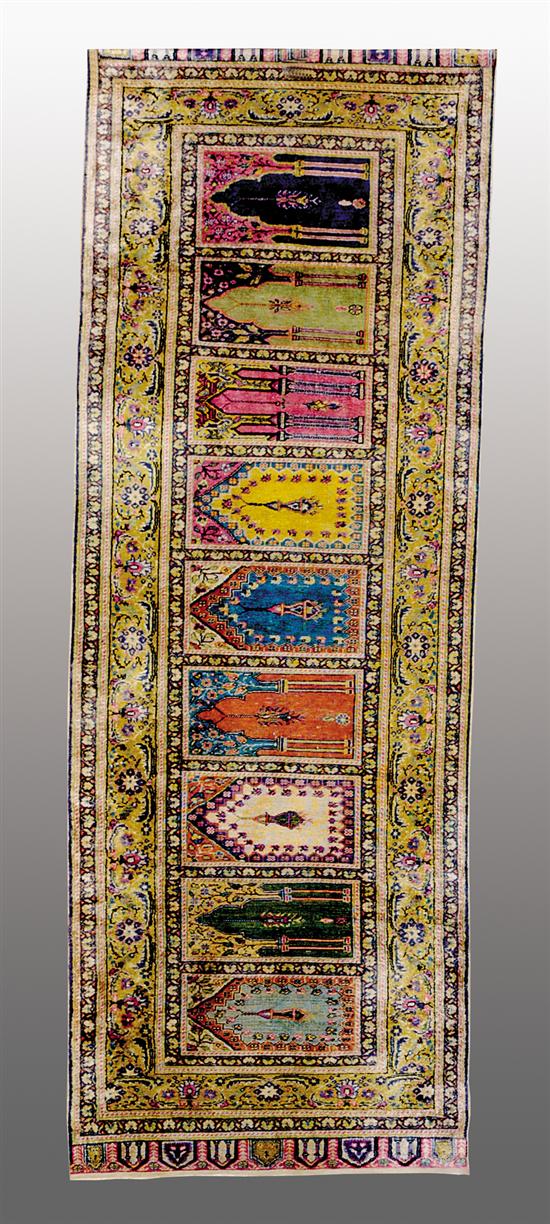 Appraisal: Unusual Persian prayer rug first quarter th century ' x