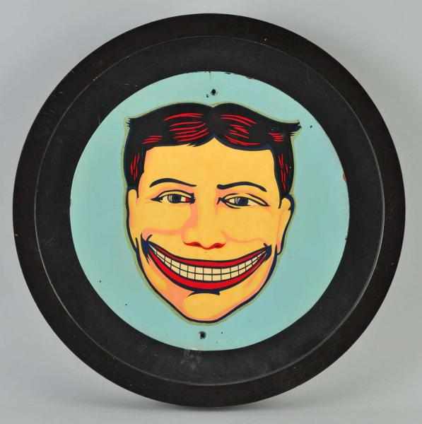 Appraisal: Framed Coney Island Smiling Man Sign Description A few minor