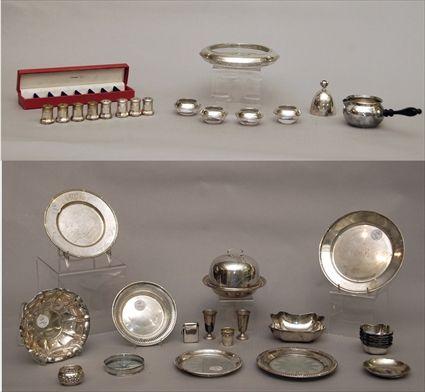 Appraisal: Group of American Silver Table Articles Provenance from the Estate