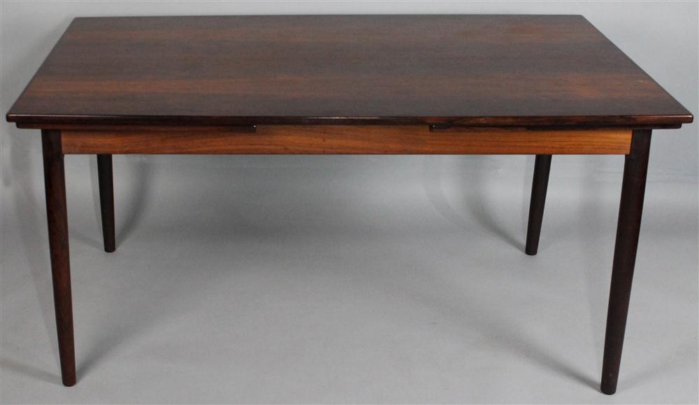 Appraisal: A S RANDERS ROSEWOOD DINING TABLE branded Made in Denmark