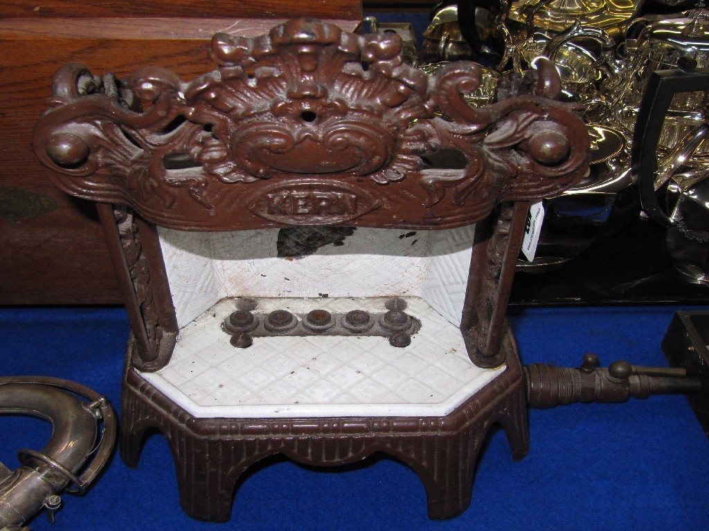 Appraisal: Cast iron working model of a range