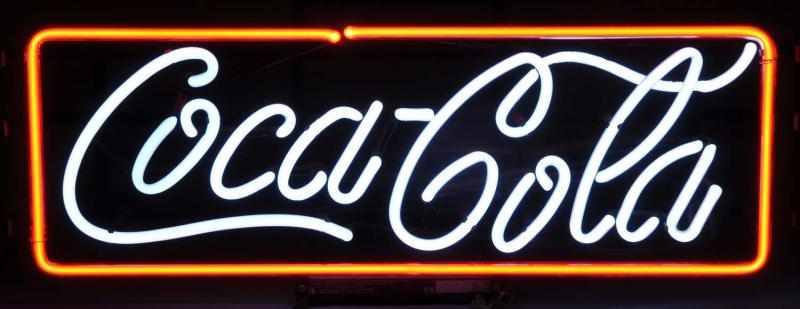 Appraisal: Neon Coca-Cola Sign Description Circa s to s Nice two