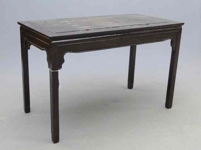 Appraisal: Asian ebonized table Top '' x '' '' Ht