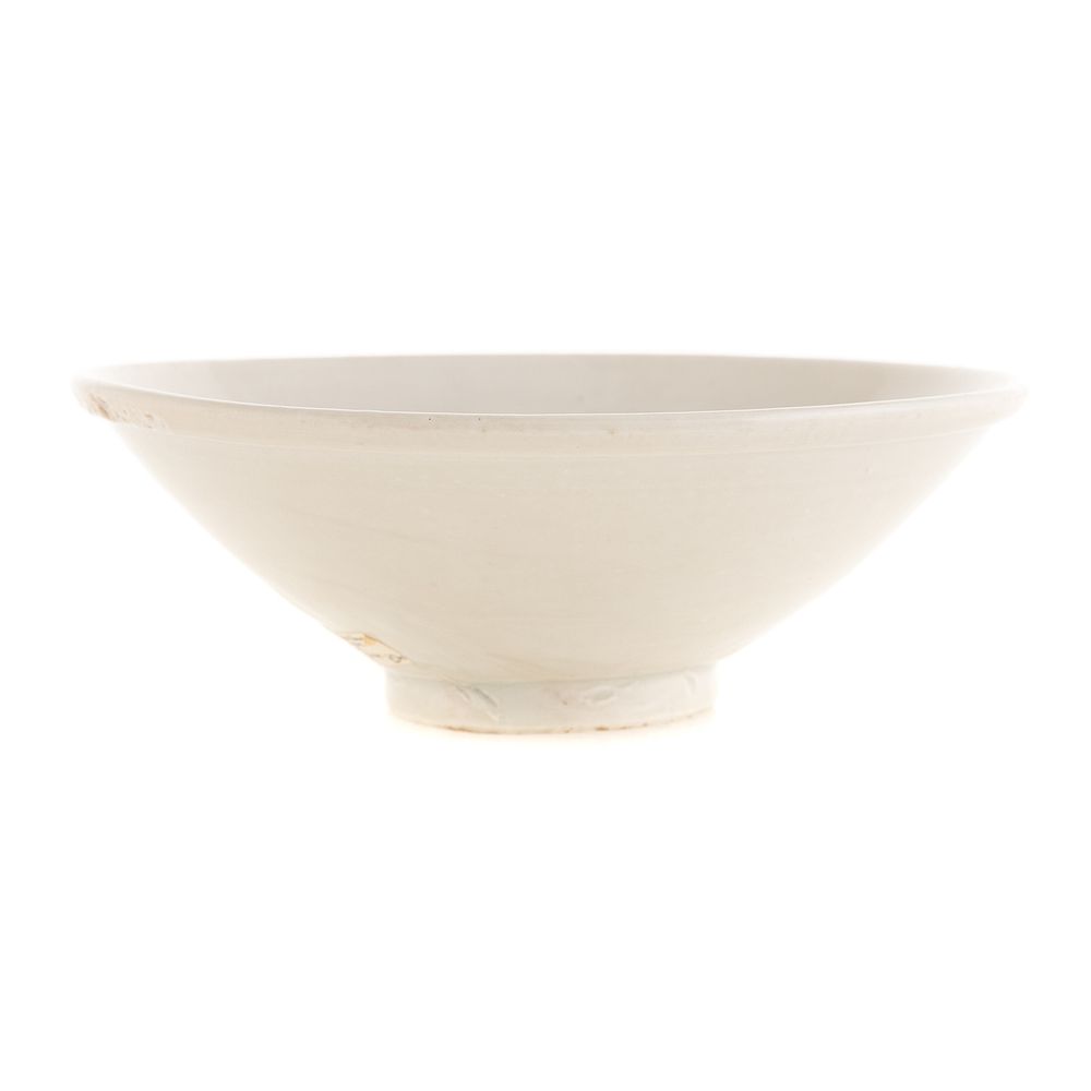 Appraisal: Chinese White Ware Bowl Northern Song - A D conical