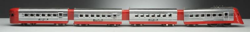 Appraisal: Lionel No Jr Streamliner's red paint has been redone The