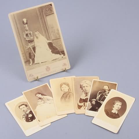 Appraisal: Group of carte de visites and one cabinet card of