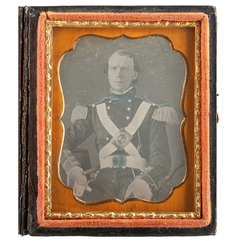 Appraisal: CIVIL WAR Ninth plate daguerreotype of a th New York