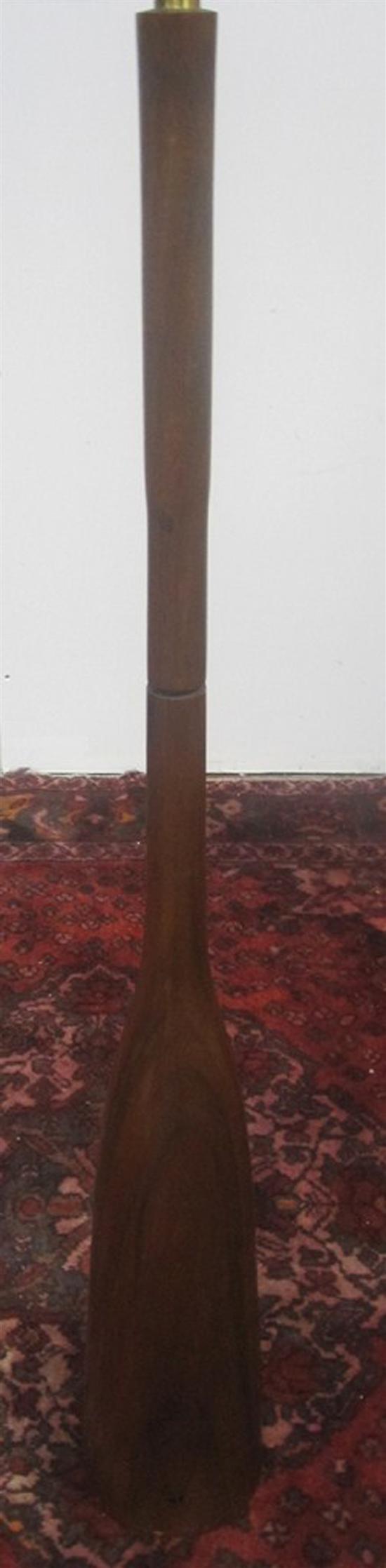 Appraisal: FLOOR LAMP A mid th C modern bottle form floor