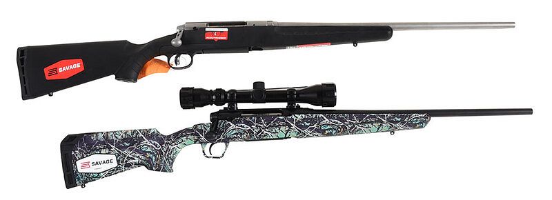 Appraisal: Two Savage Arms Rifles Axis bolt action - Springfield black