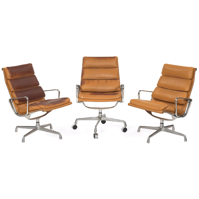 Appraisal: Charles and Ray Eames Soft Pad lounge chairs by Herman