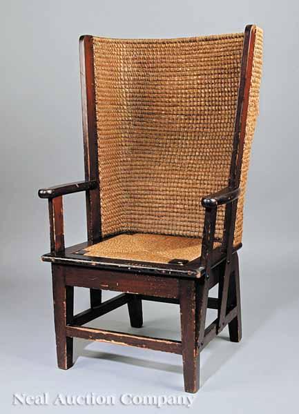 Appraisal: An Antique Orkney Islands Chair early th c with woven