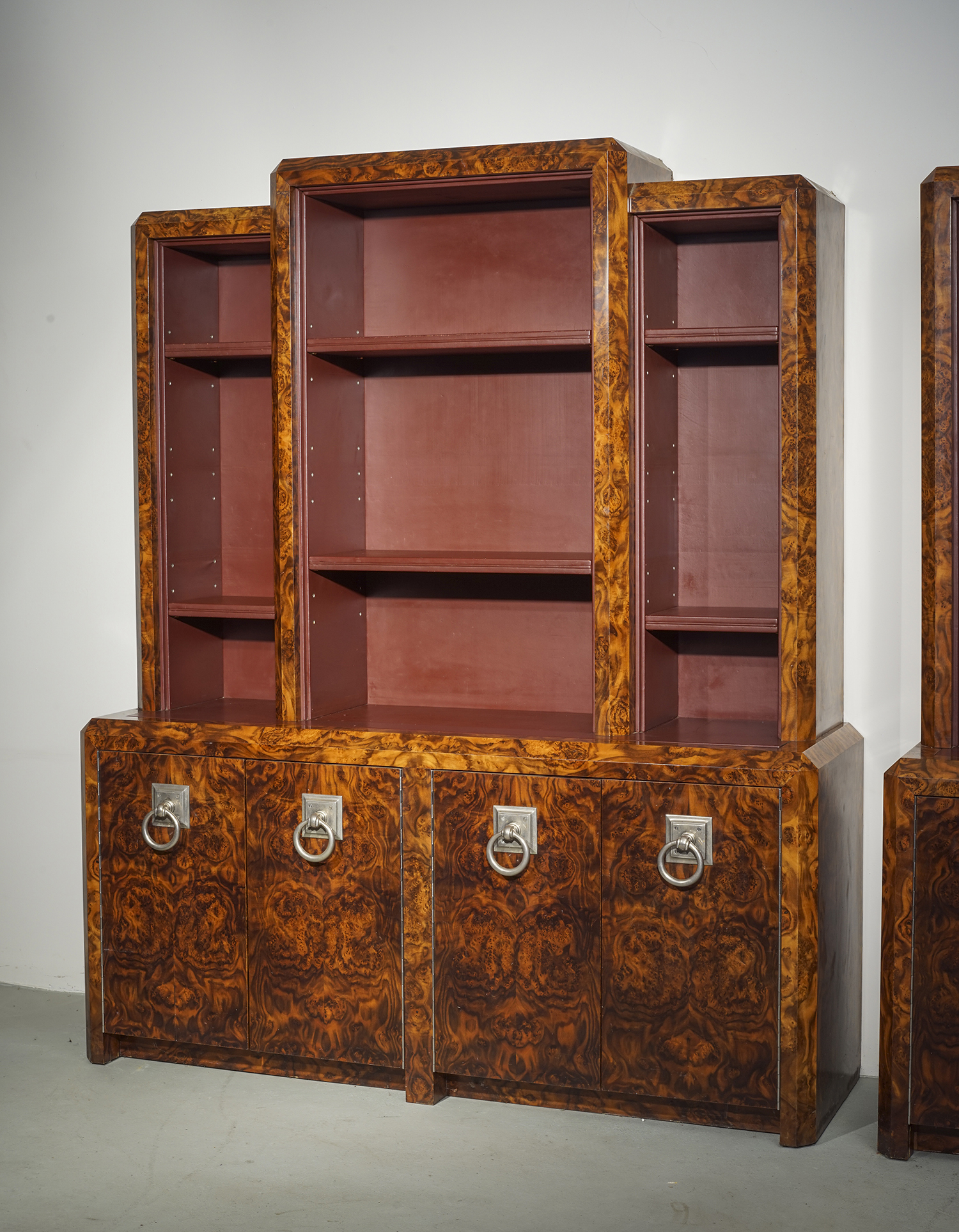 Appraisal: A PAIR OF IMPRESSIVE ART DECO WALL UNITS WITH ORIGINAL