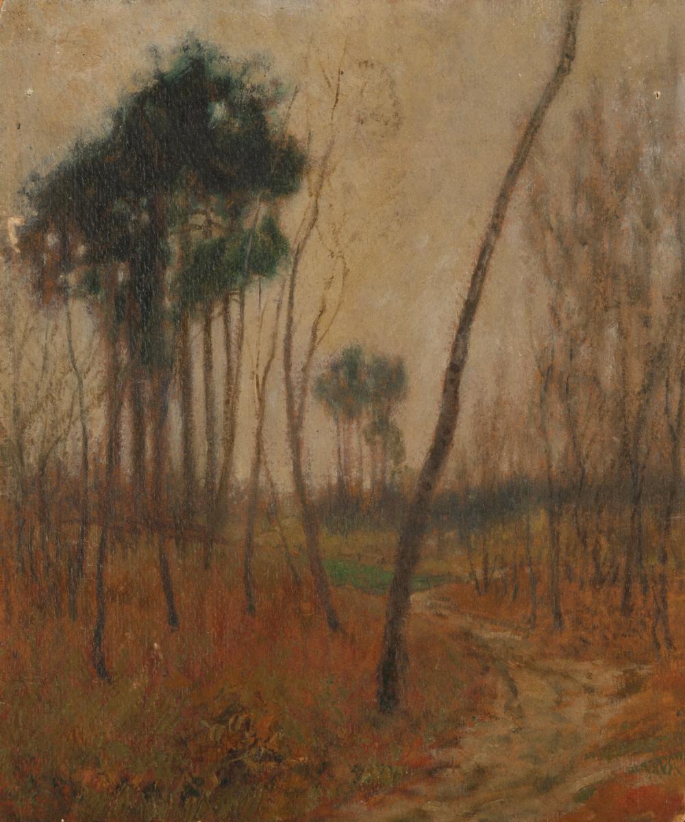 Appraisal: Henry Mortikar Rosenberg American - Path in the Woods oil