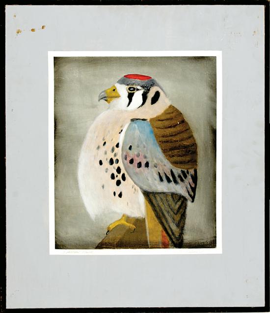 Appraisal: James A Palmer South Carolina b SPARROW HAWK mixed media