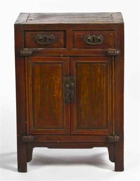 Appraisal: A Chinese Side Cabinet having a rectangular top over the