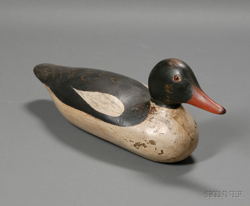 Appraisal: Mason Factory Merganser Sheldrake Decoy Detroit Michigan early th century