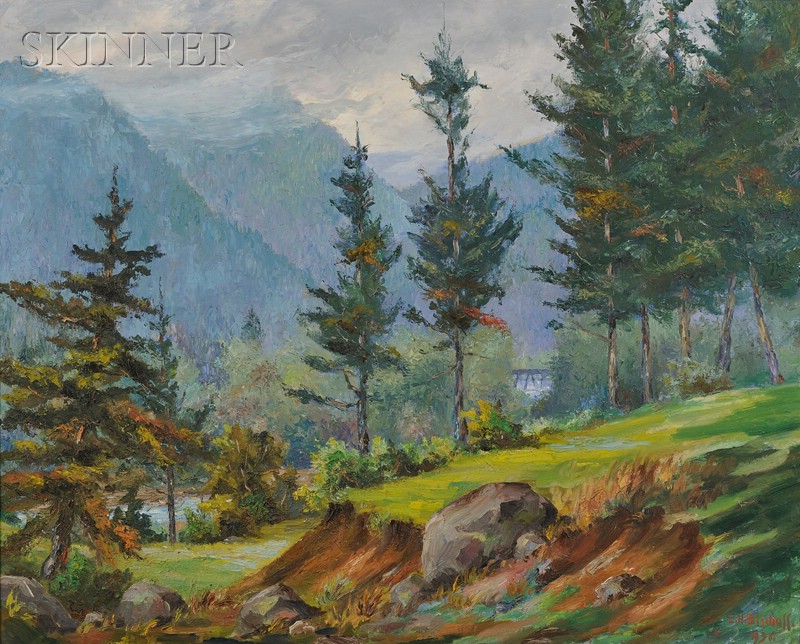 Appraisal: Eugene Henry Bischoff American - Franconia Notch A New Hampshire