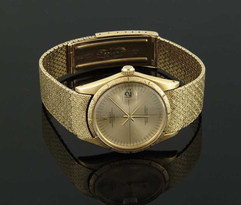 Appraisal: FINE ROLEX GOLD DRESS WRISTWATCH Dial marked Rolex Oyster Perpetual