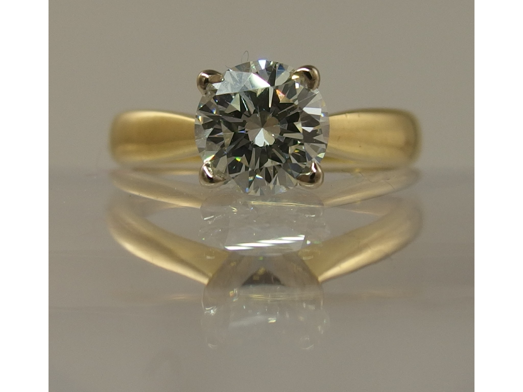 Appraisal: A brilliant cut solitaire diamond ring of approx ctsin classic